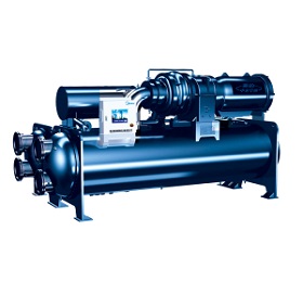 超高效雙級(jí)壓縮降膜式離心機(jī)組